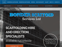 Tablet Screenshot of borderscaffolding.co.uk
